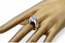 Ring Vintage Aquamarine Original Vintage 14K Rose Gold vrc077r